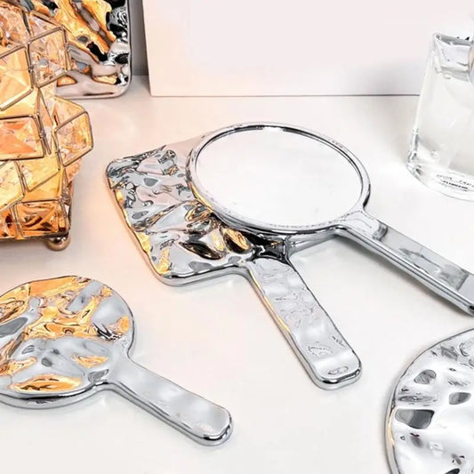 28TA Water Ripples Cosmetic Mirror Hand Mirror,Travel Vanity Mirror Handheld Mirror Makeup Mirror,Make up Mirror for Womens