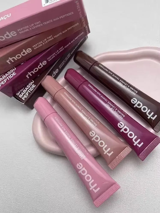4Pcs Lip Balm Phone Case Lip Gloss Moisturizing Liquid Lipstick Toast Espresso Raspberry Jelly Transparent Lip Glaze
