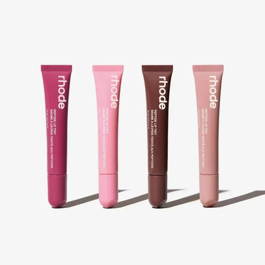 4Pcs Lip Balm Phone Case Lip Gloss Moisturizing Liquid Lipstick Toast Espresso Raspberry Jelly Transparent Lip Glaze